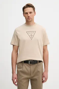 Guess tricou din bumbac TERRY imagine