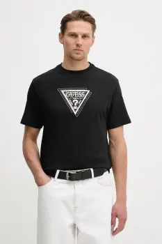 Guess tricou din bumbac TERRY imagine