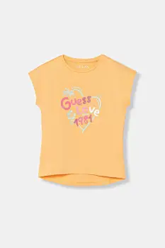 Guess tricou pentru copii, cu amestec de bumbac imagine
