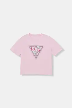 Guess tricou pentru copii, din bumbac cu elastan imagine