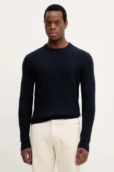 Hackett London pulover de lana culoarea bleumarin, light, HM7000079 imagine