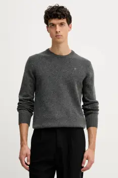 Hackett London pulover de lana culoarea gri, HM7000075 imagine