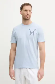 Hackett London tricou din bumbac barbati, cu imprimeu, HM500891 imagine