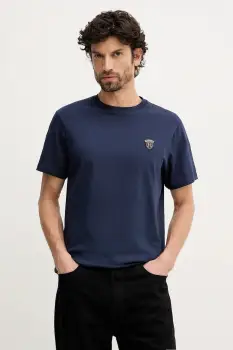 Hackett London tricou din bumbac culoarea bleumarin, uni, HM5000063 imagine