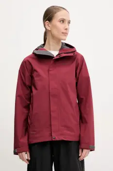 Haglofs geaca de ploaie Breeze femei, culoarea rosu, 607681 imagine