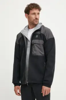 Haglofs hanorac Avesta culoarea negru, modelator, 606548 imagine