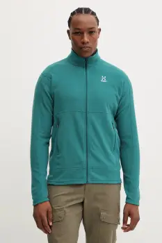 Haglofs hanorac Buteo culoarea verde, uni, 605073 imagine