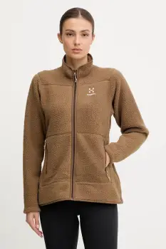 Haglofs hanorac Mossa Pile culoarea gri, uni, 606538 imagine