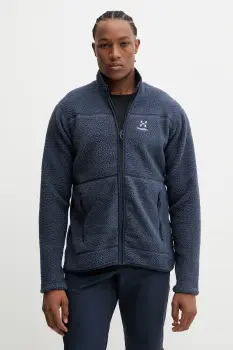 Haglofs hanorac Mossa Pile culoarea gri, uni, 606539 imagine