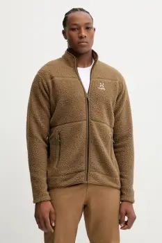 Haglofs hanorac Mossa Pile culoarea gri, uni, 606539 imagine