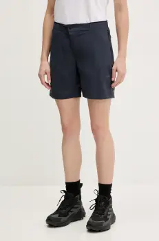 Haglofs pantaloni scurti outdoor L.I.M Fuse II culoarea bleumarin, uni, medium waist, 607710 imagine