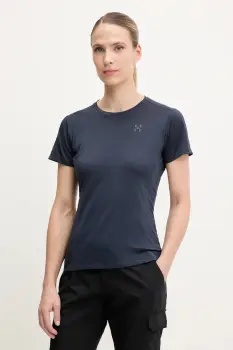 Haglofs tricou sport L.I.M culoarea bleumarin, 607859 imagine