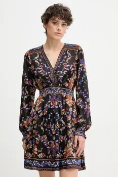 Hale BOB rochie culoarea negru, mini, evazati, 57HC620A imagine