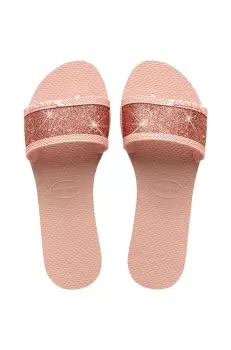 Havaianas papuci YOU ANGRA GLITTER femei, culoarea roz, 4148294.0076 imagine
