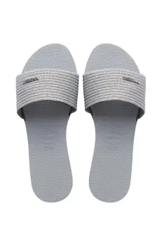 Havaianas papuci YOU MALTA METALLIC femei, culoarea gri, 4147312-3498 imagine