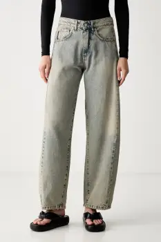 Haveone blugi relaxed fit pentru femei imagine
