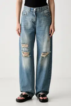 Haveone blugi relaxed fit pentru femei imagine