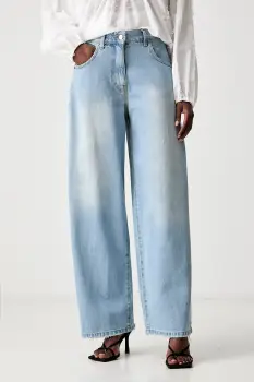 Haveone blugi relaxed fit pentru femei imagine