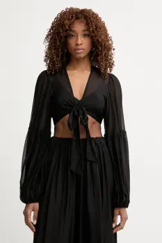 Haveone bluza pentru femei, cu amestec de matase imagine