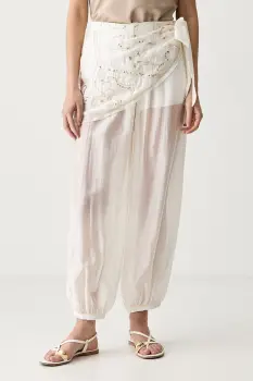 Haveone pantaloni pentru femei cu lyocell imagine