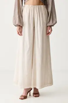 Haveone pantaloni pentru femei din bumbac imagine