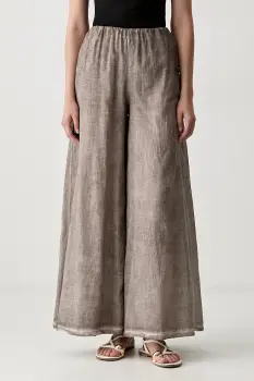Haveone pantaloni pentru femei din bumbac imagine