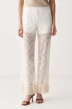 Haveone pantaloni straight pentru femei imagine