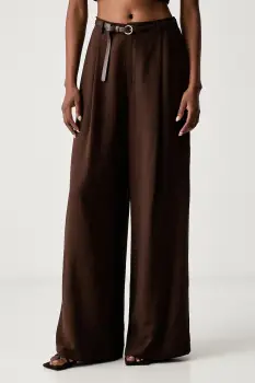 Haveone pantaloni straight pentru femei cu vascoza imagine