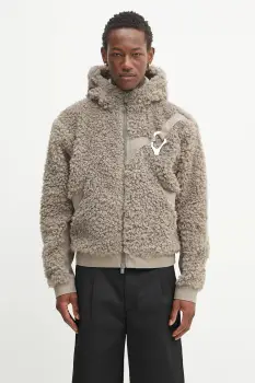 Heliot Emil geaca culoarea maro, de tranzitie, oversize, PREAW25_M_02_155_DST19 imagine