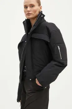 Heliot Emil geaca femei, culoarea negru, de tranzitie, W.02.132.BLK01 imagine