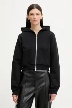 HELIOT EMIL Hanorac cu fermoar si gluga de dama din bumbac imagine