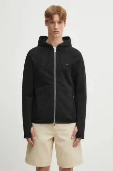 Heliot Emil hanorac de bumbac culoarea negru, cu gluga, uni, PREAW25_M_08_079_BLK01 imagine