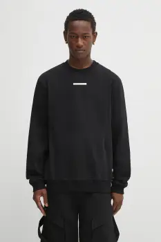 Heliot Emil hanorac de bumbac culoarea negru, uni, PREAW25_M_08_078_BLK01 imagine