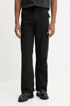 Heliot Emil pantaloni culoarea negru, drept, SS25_M_10_108_BLK01_CO imagine