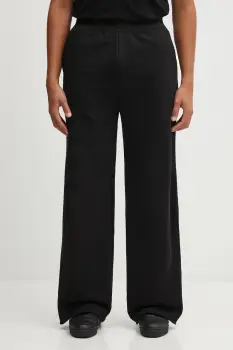 Heliot Emil pantaloni de trening din bumbac culoarea negru, uni, AW25_M_10_215_BLK01 imagine