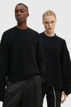 Heliot Emil pulover de lana culoarea negru, calduros, M.07.063.BLK01 imagine