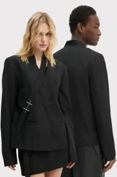 Heliot Emil sacou din lana culoarea negru, AW24.M.04.045.BLK01 imagine