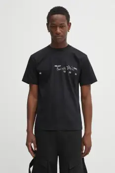 Heliot Emil tricou din bumbac culoarea negru, cu imprimeu, PREAW25_M_09_141_BLK01 imagine
