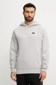 Helly Hansen bluza ELEVATE barbati, culoarea gri, cu gluga, uni, 54282 imagine