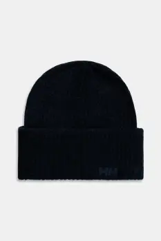 Helly Hansen caciula SOFT RIB BEANIE culoarea bleumarin, din tricot gros, 67531 imagine