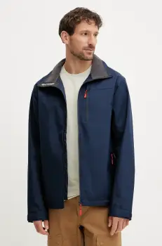 Helly Hansen geaca de ploaie Crew barbati, culoarea albastru marin, 34445 imagine