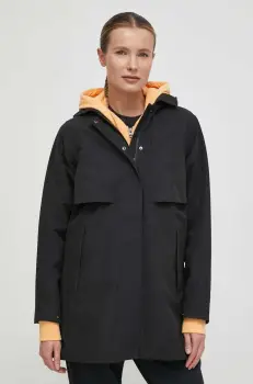 Helly Hansen geaca de ploaie femei, culoarea negru, de tranzitie, 54090 imagine