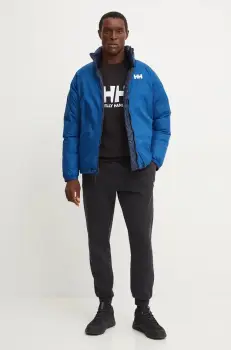 Helly Hansen geaca de puf cu doua fete HH REVERSIBLE DOWN barbati, culoarea albastru marin, 53890 imagine