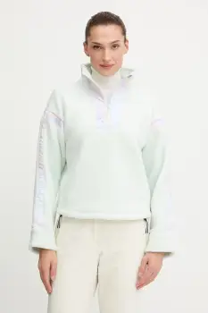 Helly Hansen hanorac fleece IMPERIAL culoarea verde, uni, 49581 imagine