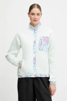 Helly Hansen hanorac fleece IMPERIAL culoarea verde, uni, 63372 imagine