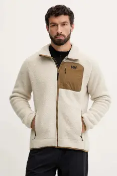 Helly Hansen hanorac fleece PANORAMA culoarea bej, uni, 49460 imagine
