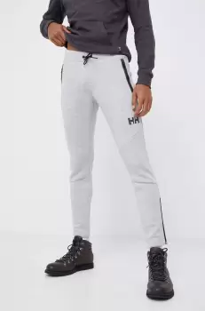 Helly Hansen Pantaloni barbati, culoarea gri, material neted imagine
