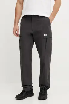 Helly Hansen pantaloni de exterior HH QD CARGO culoarea negru, 33996 imagine