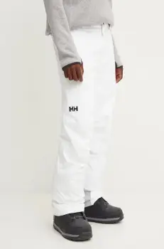 Helly Hansen pantaloni de schi Legendary culoarea alb imagine