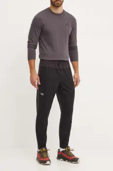 Helly Hansen pantaloni de trening Tech Trail culoarea negru, 63355 imagine